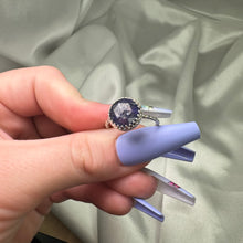 Load image into Gallery viewer, Size 8 Iolite Sterling Silver Ring
