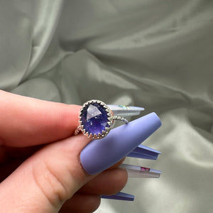 Size 7.5 Iolite Sterling Silver Ring