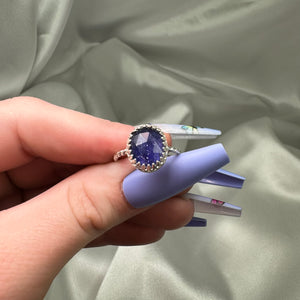Size 7.5 Iolite Sterling Silver Ring