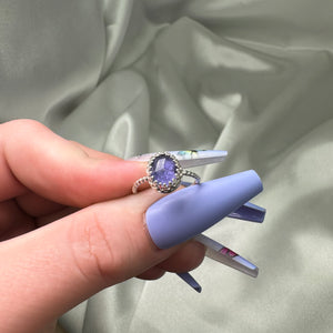 Size 4.5 Iolite Sterling Silver Ring