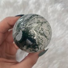 Load image into Gallery viewer, Moss Agate Sphere “D”
