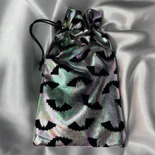Load image into Gallery viewer, “Metallic Bats” Tarot Card Bag
