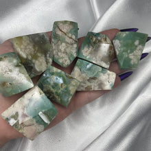 Load image into Gallery viewer, (1) Green (Chlorite) Flower Agate Freeform
