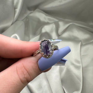 Size 10 Flourite Sterling Silver Ring