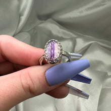 Load image into Gallery viewer, Size 9 Flourite Sterling Silver Ring
