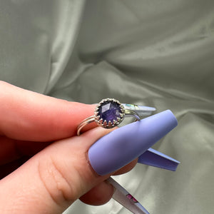 Size 10 Iolite Sterling Silver Ring