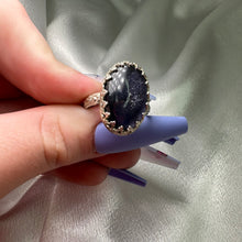 Load image into Gallery viewer, Size 8.5 Iolite Sterling Silver Ring
