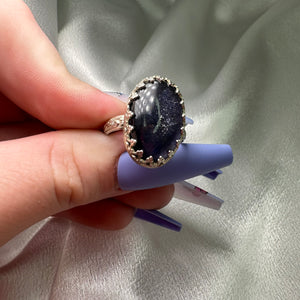 Size 8.5 Iolite Sterling Silver Ring