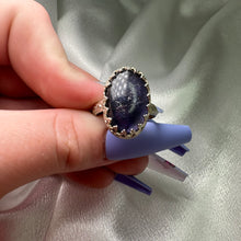Load image into Gallery viewer, Size 8.5 Iolite Sterling Silver Ring
