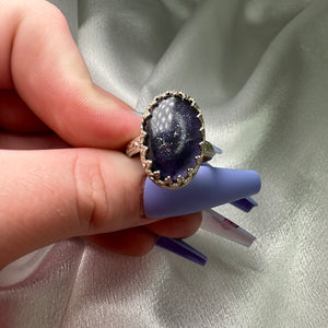 Size 8.5 Iolite Sterling Silver Ring