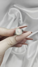 Load and play video in Gallery viewer, Size 5 Sterling Silver Ethiopian Opal Ring
