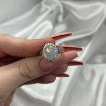 Load image into Gallery viewer, Size 5 Sterling Silver Ethiopian Opal Ring
