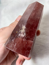 Load image into Gallery viewer, Thick Strawberry Aventurine/Tanzberry Quartz Tower “B”
