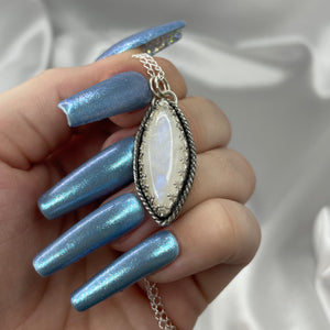 Sterling Silver and Moonstone Necklace