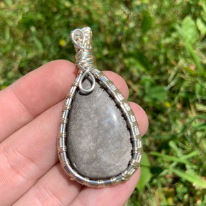 “Maeve” Wire Wrapped Crystal Pendant