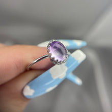 Load image into Gallery viewer, S 7.5 Sterling Silver Amethyst Ring #1
