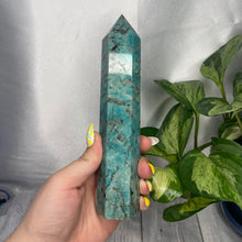 Load image into Gallery viewer, Amazonite Tower with Smoky Quartz “A”
