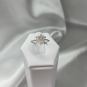 Size 5.5 Sterling Silver Snowflake Ring