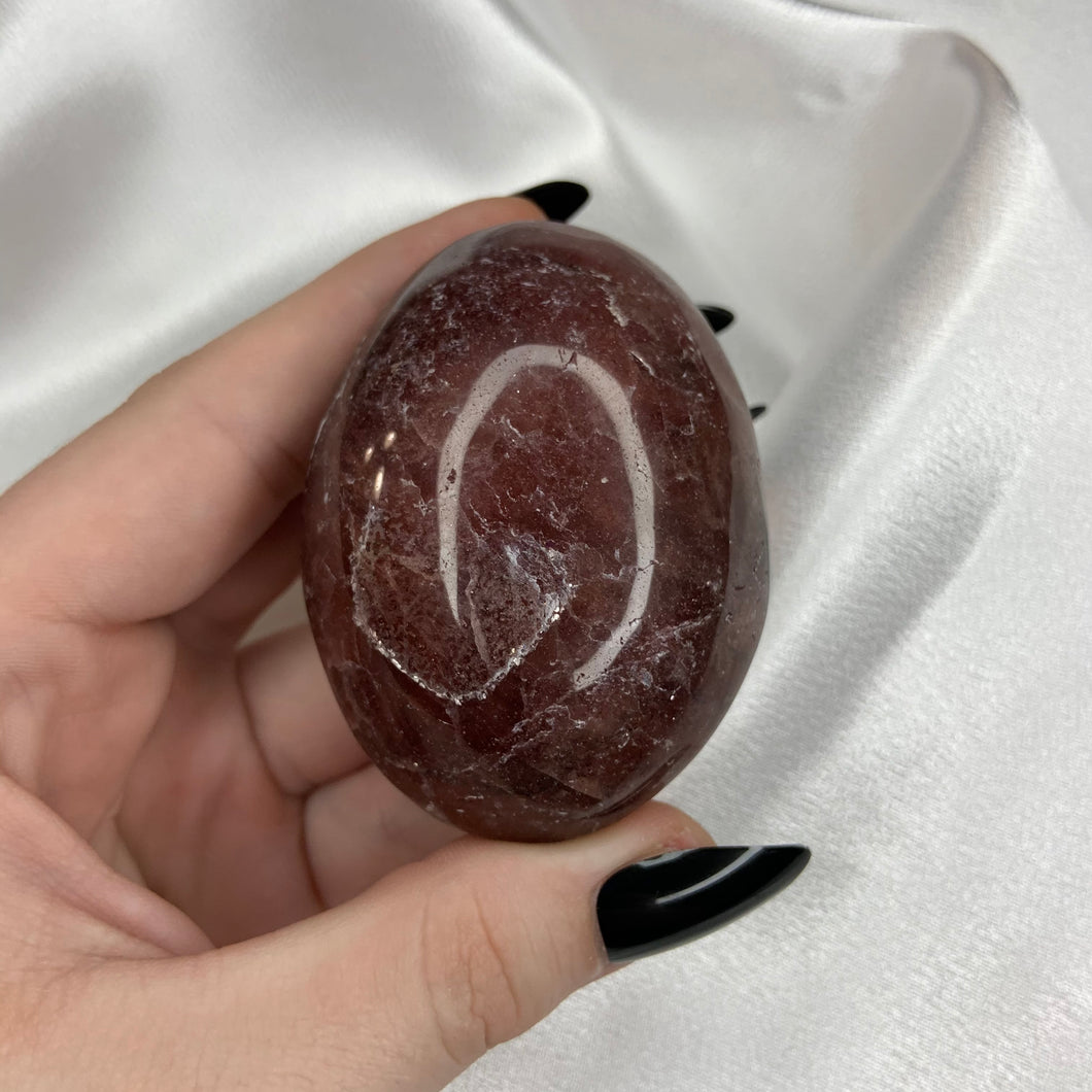 Cherry Tanzberry Quartz Palmstone “C”