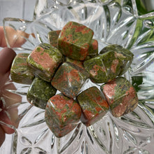 Load image into Gallery viewer, (1) Unakite Cube
