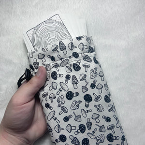 “Monochrome Mushroom” Tarot Card Bag