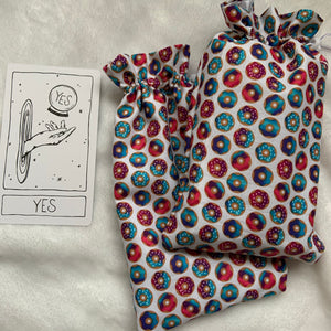 Galaxy Donut Tarot Card Drawstring Bag