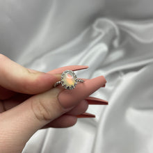 Load image into Gallery viewer, Size 5.75 Sterling Silver Ethiopian Opal Ring
