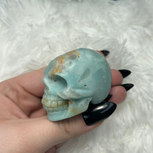 Load image into Gallery viewer, Blue Onyx Skull “A”
