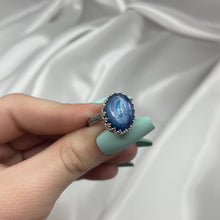 Load image into Gallery viewer, Size 8.75 Sterling Silver and Blue Kyanite Ring
