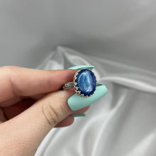 Load image into Gallery viewer, Size 8.75 Sterling Silver and Blue Kyanite Ring
