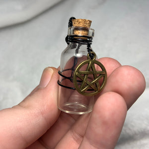 “Safe” Wire Wrapped Glass Bottle