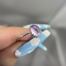 Load image into Gallery viewer, S 7.5 Sterling Silver Amethyst Ring #1
