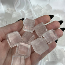 Load image into Gallery viewer, (1) Clear Quartz Tumbled Cube
