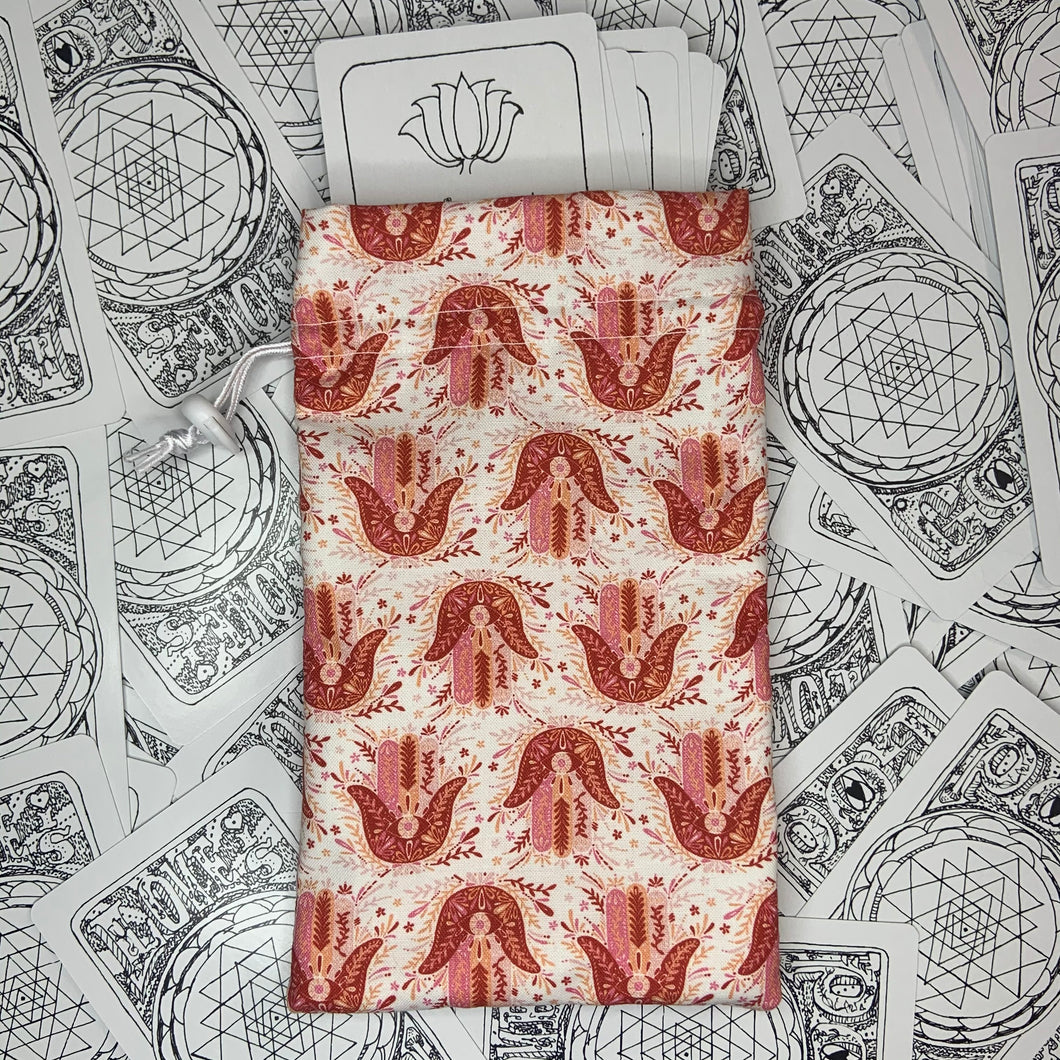 “Pink Hamsa” Tarot Card Bag